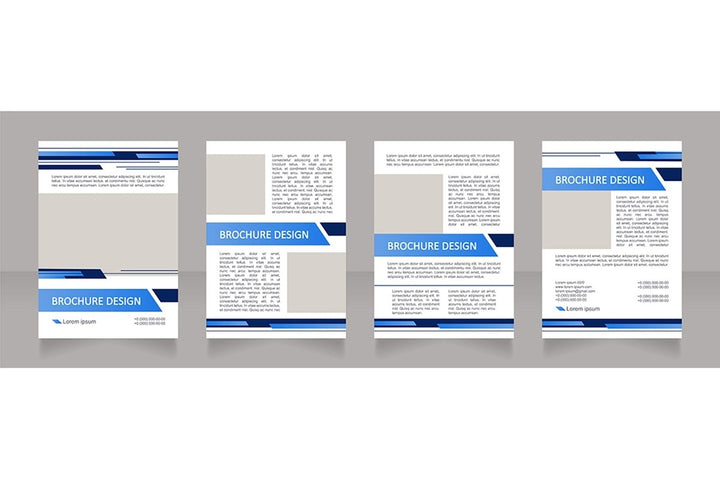 Banking options brochure design bundle