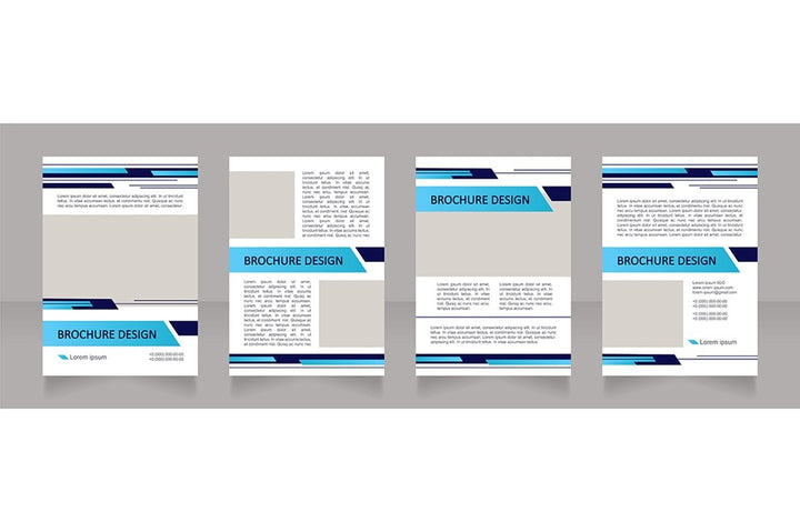 Banking options brochure design bundle