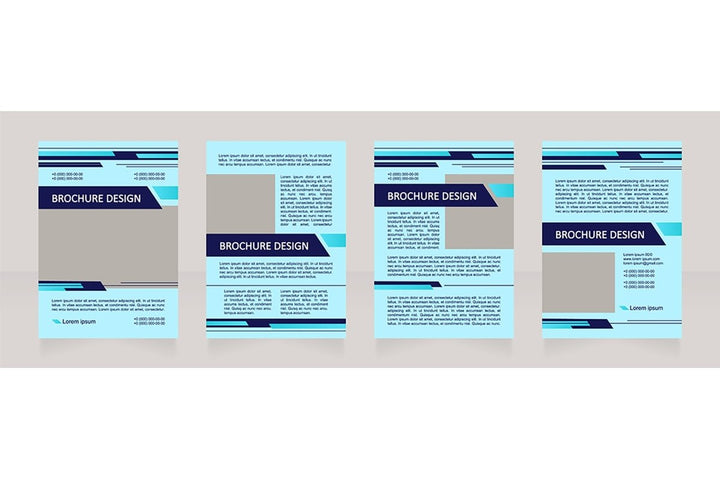 Banking options brochure design bundle