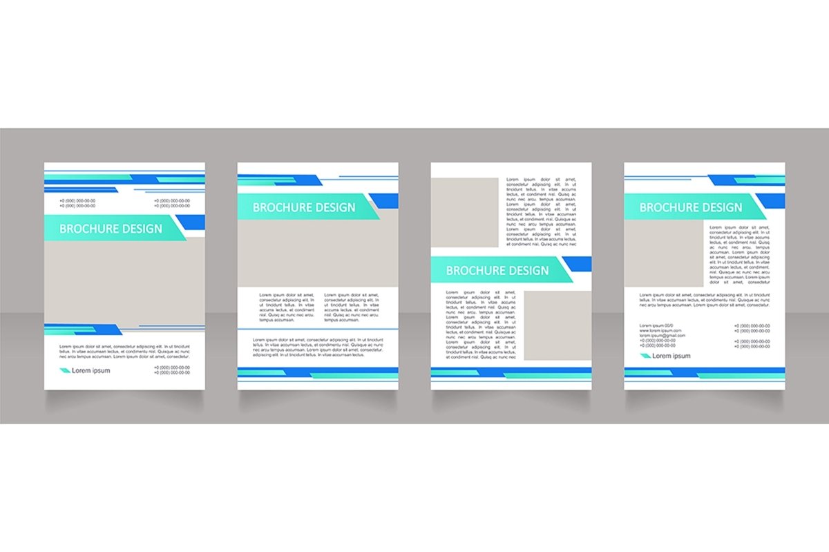 Banking options brochure design bundle