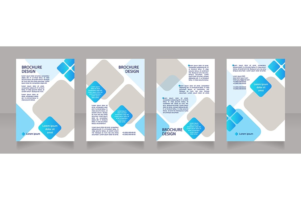 Banking services brochure design bundle