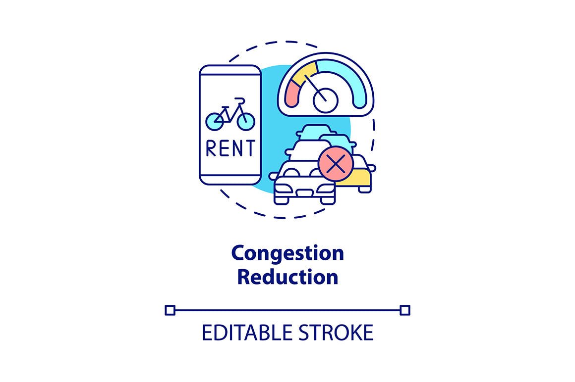 Bike and Scooter Sharing Icons Bundle