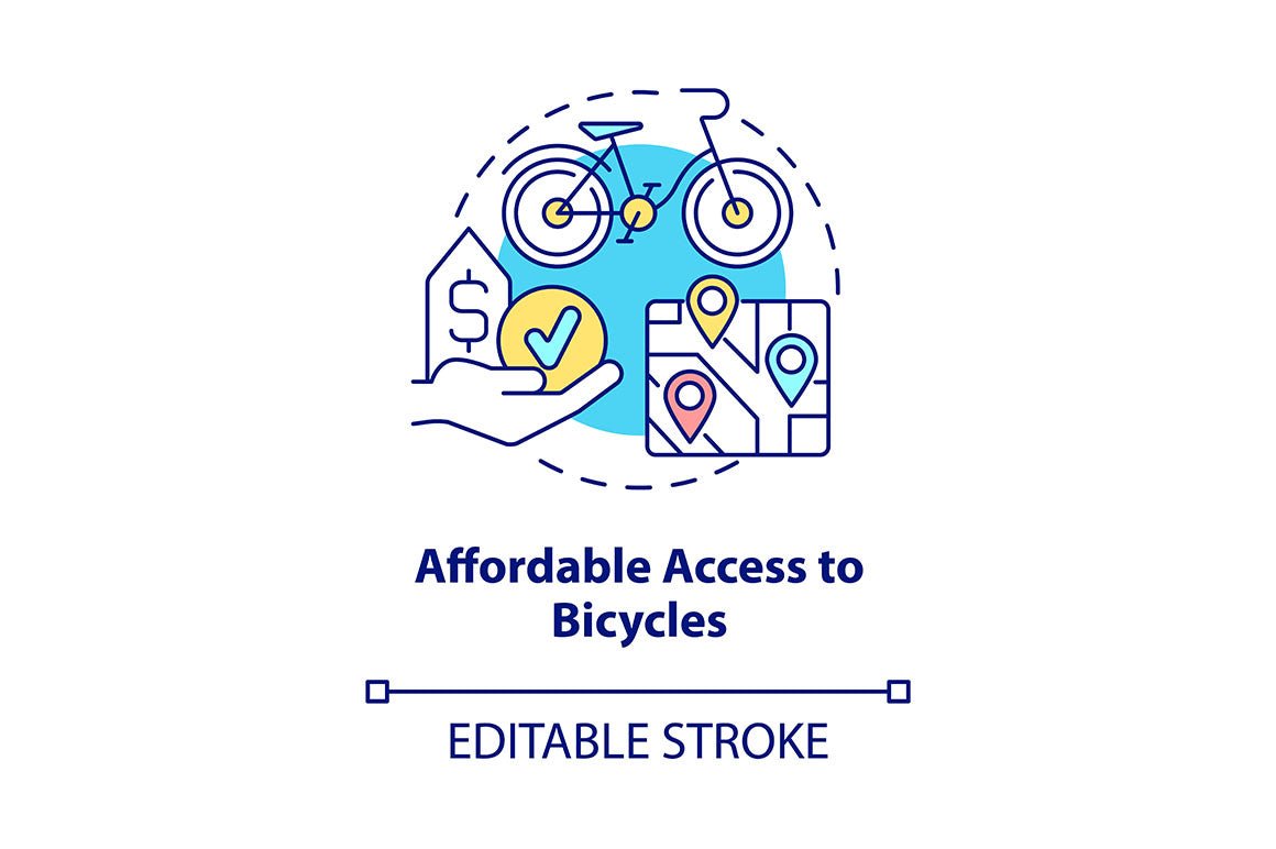 Bike and Scooter Sharing Icons Bundle