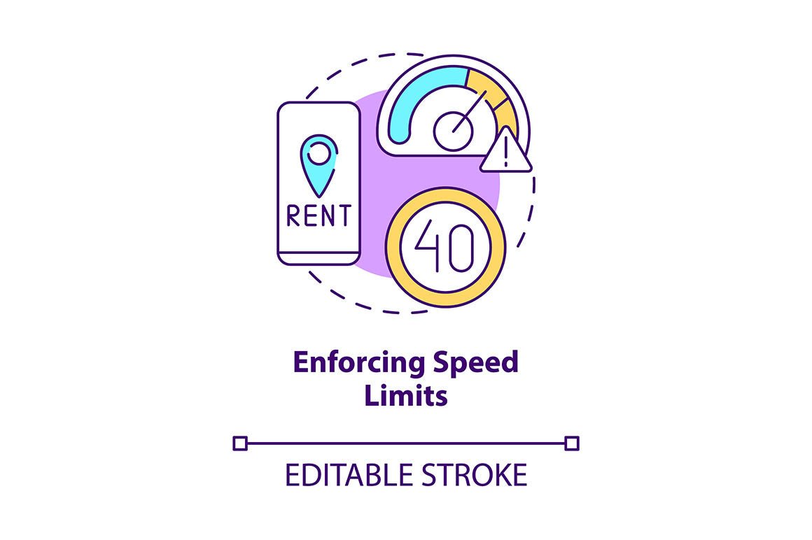 Bike and Scooter Sharing Icons Bundle