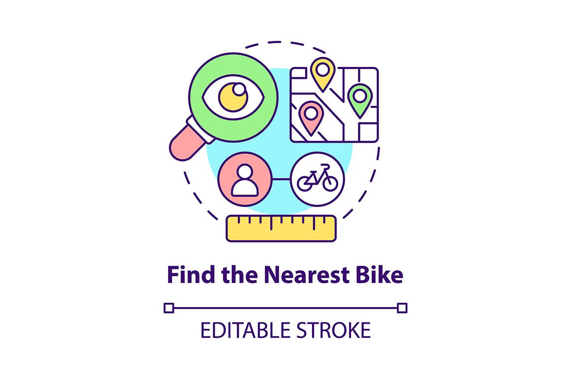 Bike and Scooter Sharing Icons Bundle