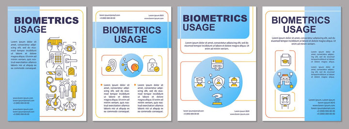 Biometrics and identity brochure template set
