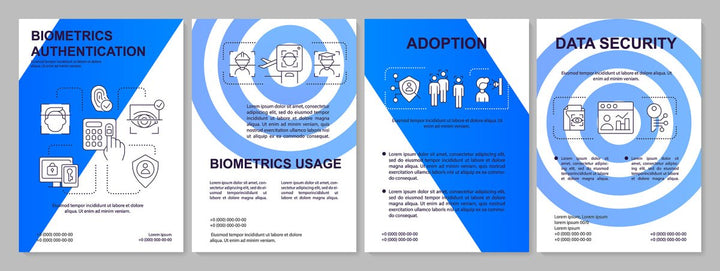 Biometrics and identity brochure template set