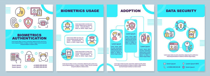 Biometrics brochure template set