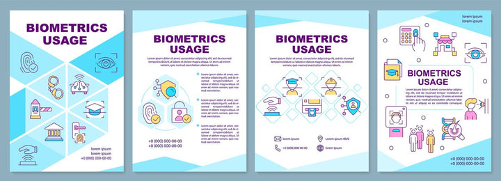 Biometrics brochure template set