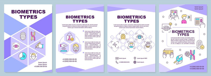 Biometrics brochure template set