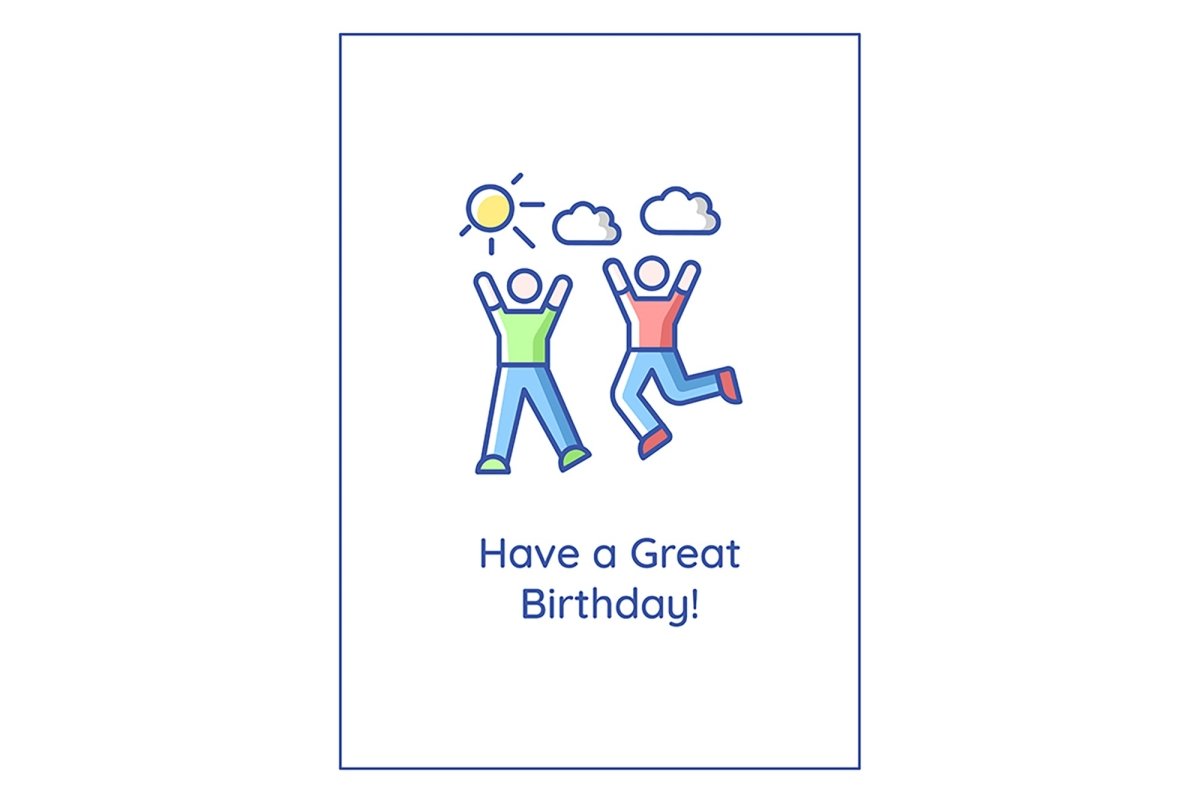 Birthday celebration greeting cards