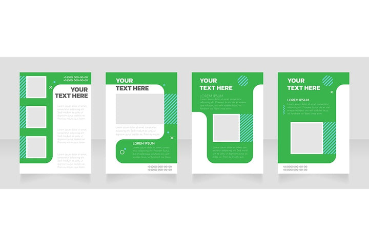 Blank brochure layout design bundle