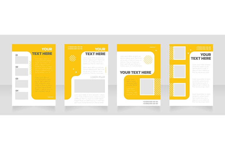Blank brochure layout design bundle