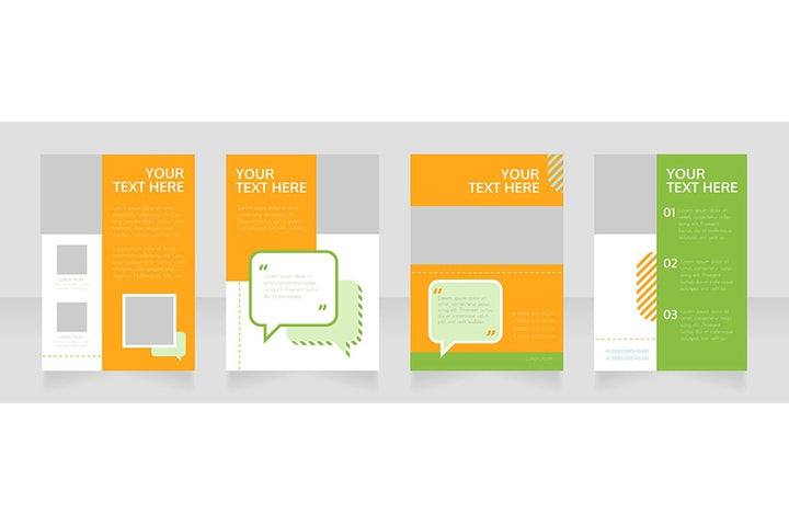 Blank brochure layout design bundle