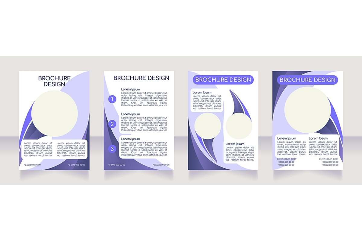 Blank brochure layout design bundle
