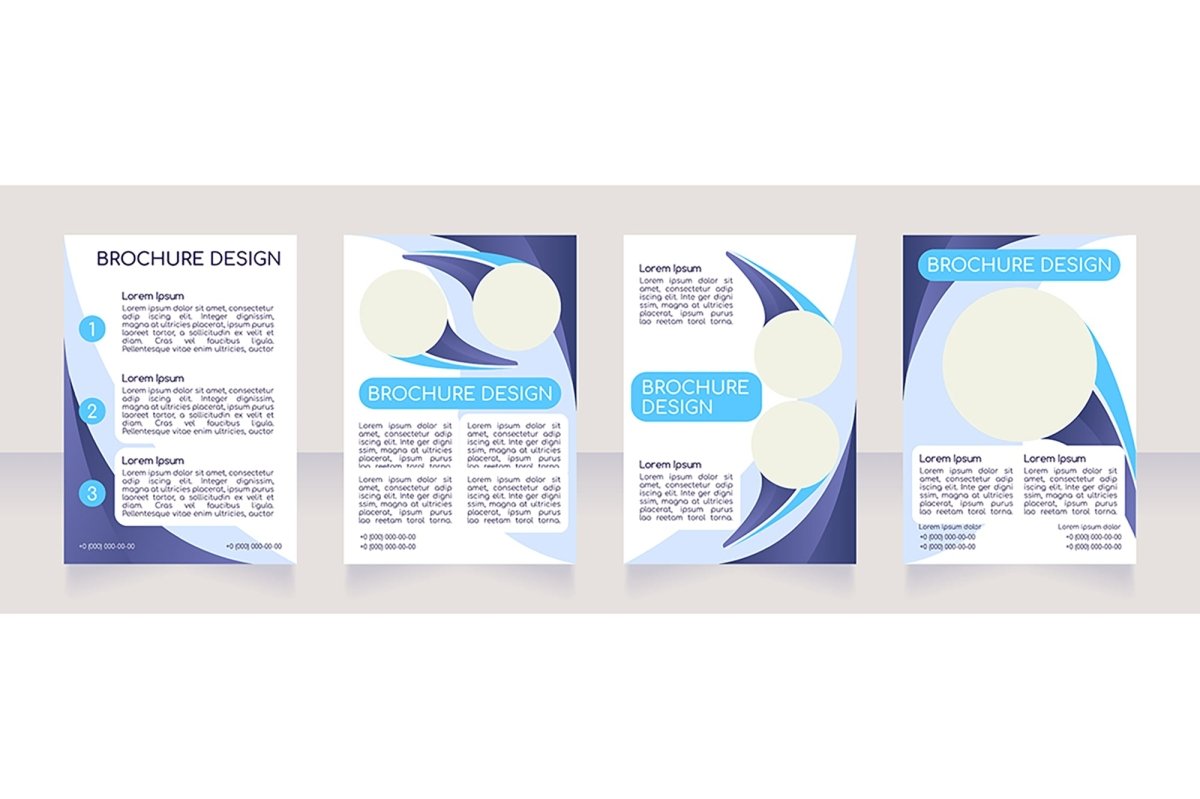 Blank brochure layout design bundle