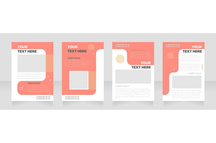 Blank brochure layout design bundle