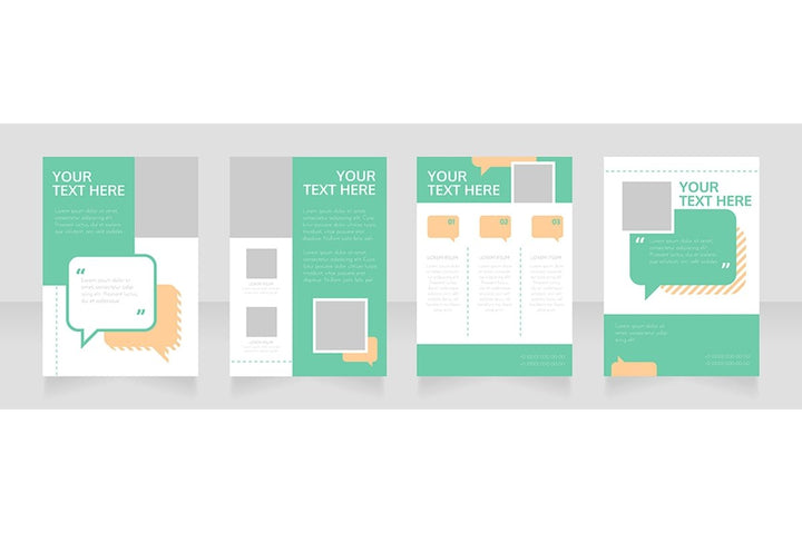 Blank brochure layout design bundle