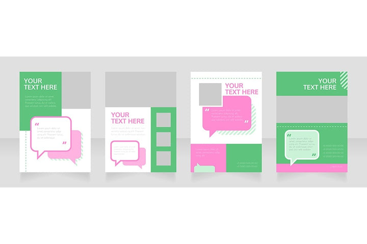 Blank brochure layout design bundle