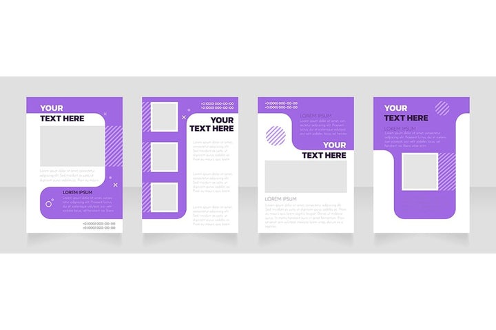 Blank brochure layout design bundle