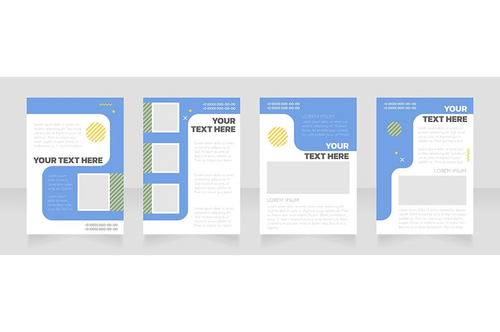 Blank brochure layout design bundle