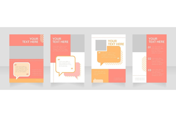 Blank brochure layout design bundle