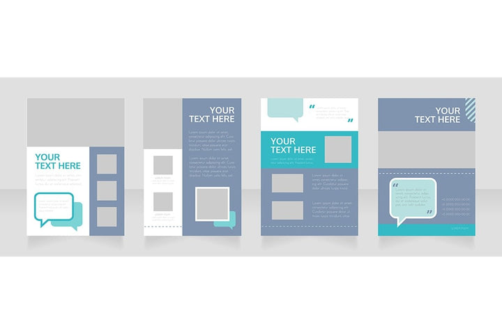 Blank brochure layout design bundle
