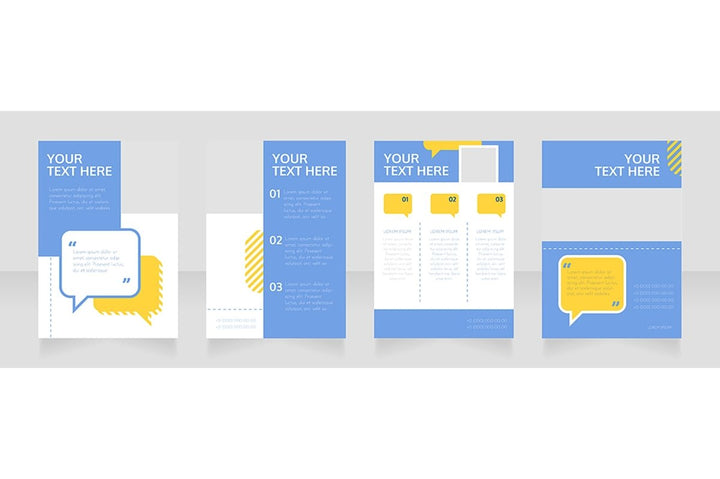 Blank brochure layout design bundle