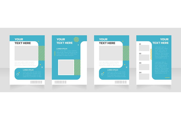Blank brochure layout design bundle