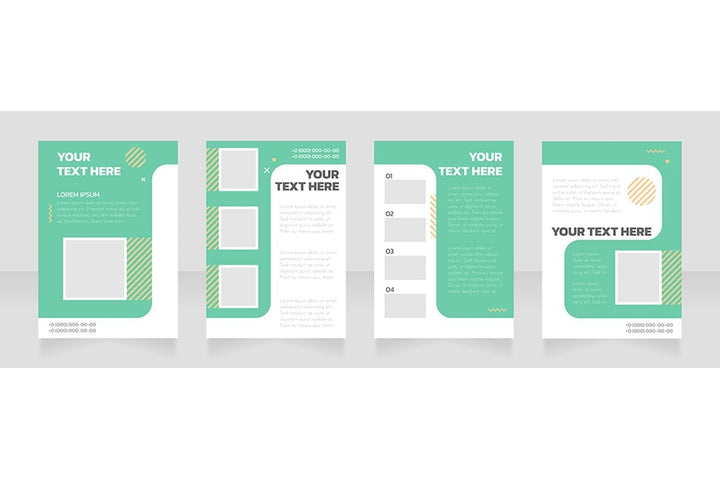 Blank brochure layout design bundle