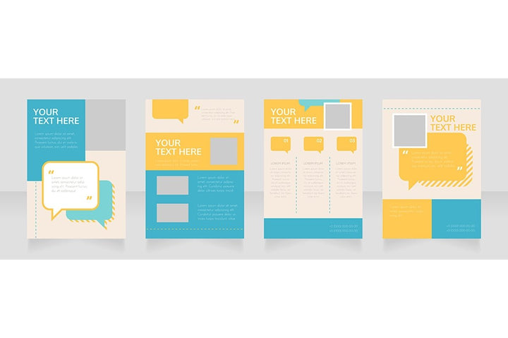 Blank brochure layout design bundle