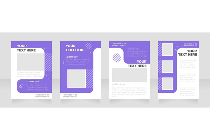 Blank brochure layout design bundle