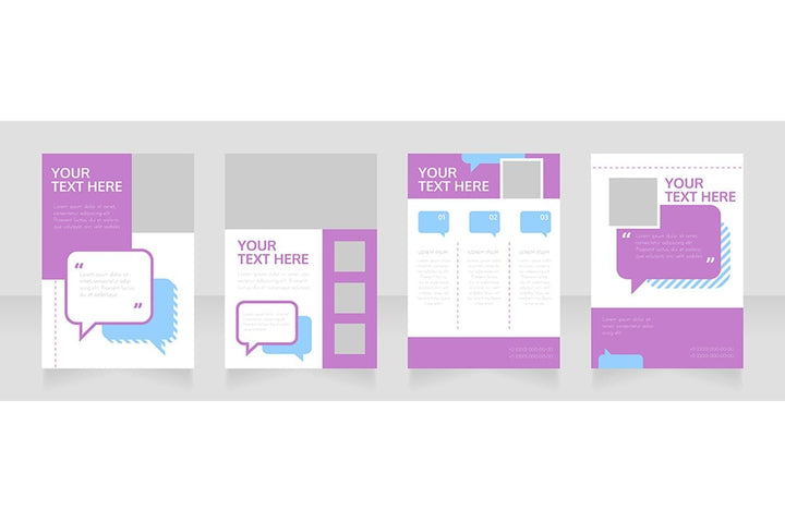 Blank brochure layout design bundle