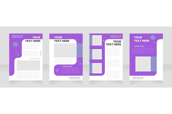Blank brochure layout design bundle