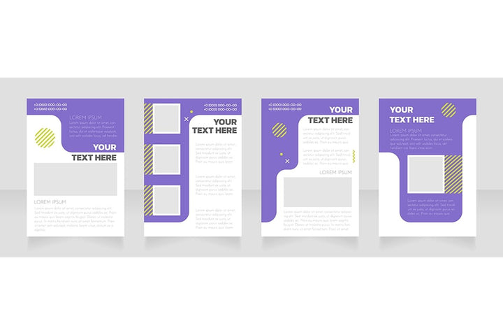 Blank brochure layout design bundle