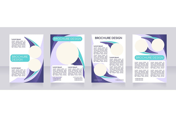 Blank brochure layout design bundle