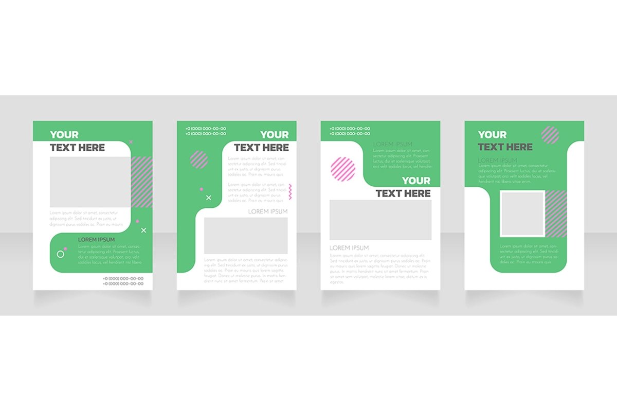 Blank brochure layout design bundle
