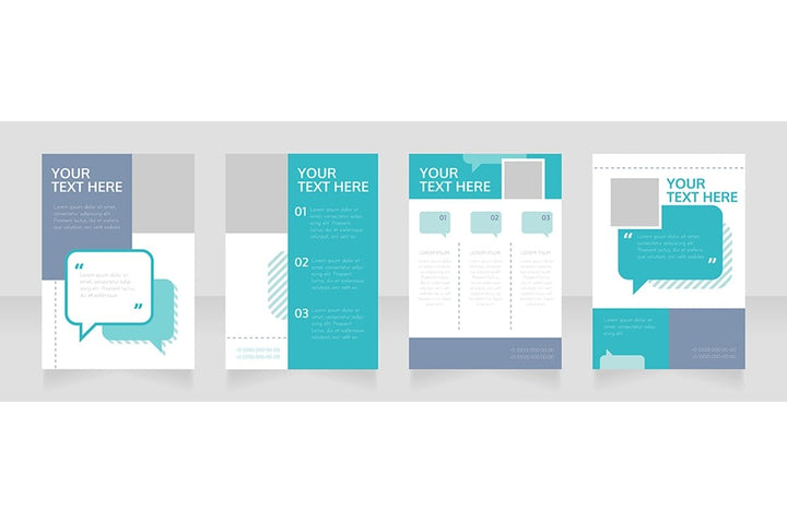 Blank brochure layout design bundle
