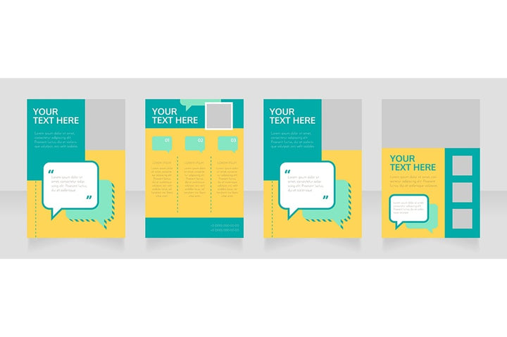 Blank brochure layout design bundle