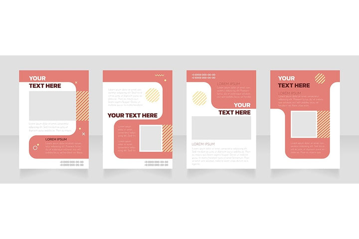 Blank brochure layout design bundle