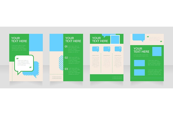 Blank brochure layout design bundle