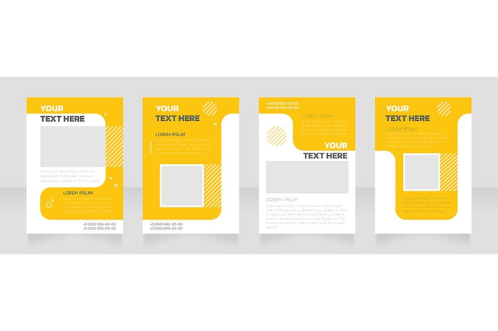 Blank brochure layout design bundle