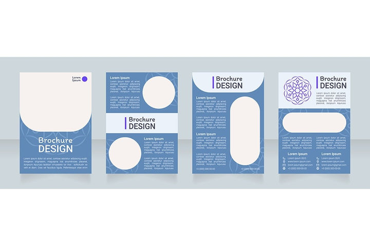 Boho ornamental brochure design bundle