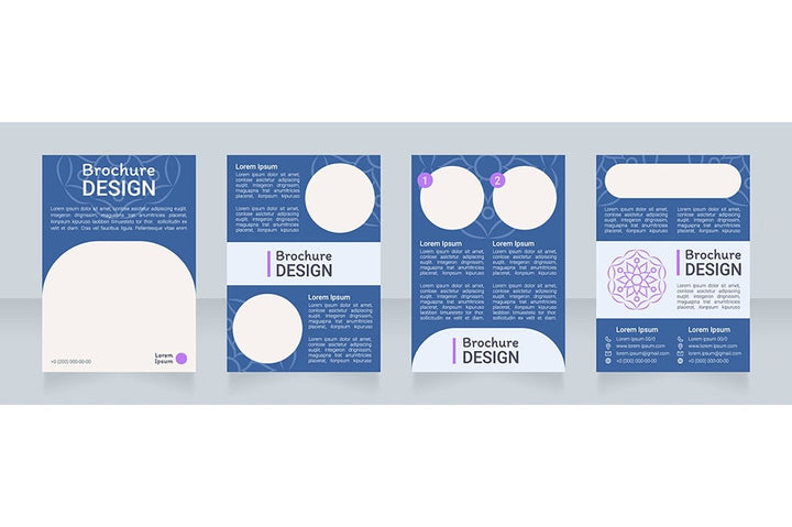 Boho ornamental brochure design bundle