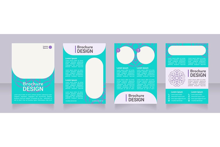 Boho ornamental brochure design bundle