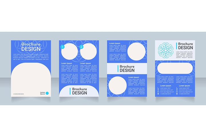 Boho ornamental brochure design bundle