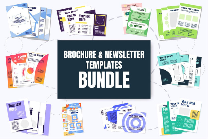 Brochure and newsletter template bundle