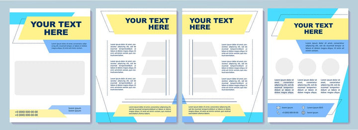 Brochure and newsletter template bundle