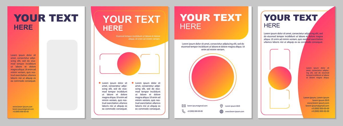 Brochure and newsletter template bundle