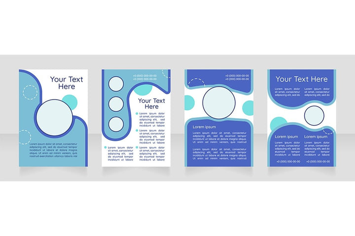 Brochure blank layout design bundle